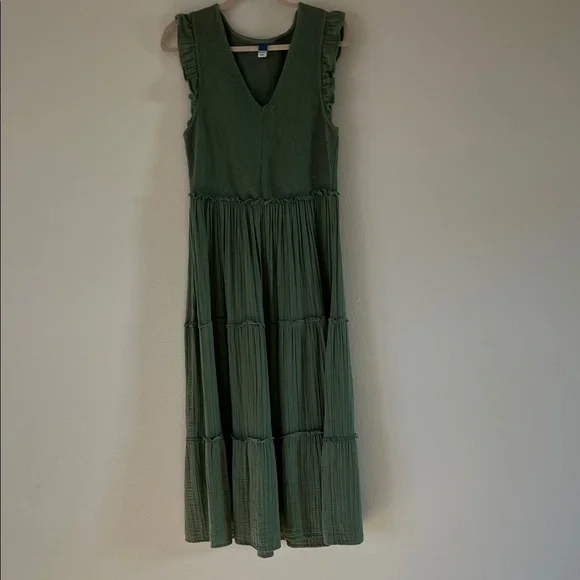 Old Navy Green Midi Dress - Picture 1 of 3
